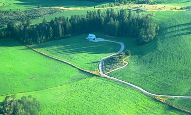 Aerial Photo Teton Valley Home -Teton Valley Idaho